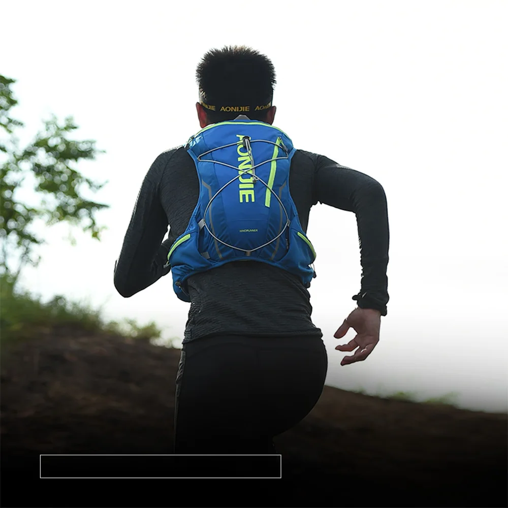 AONIJIE E904S 10L Paquete de hidratación mochila chaleco arnés agua de la vejiga senderismo Camping corriendo maratón carrera deportes - 6