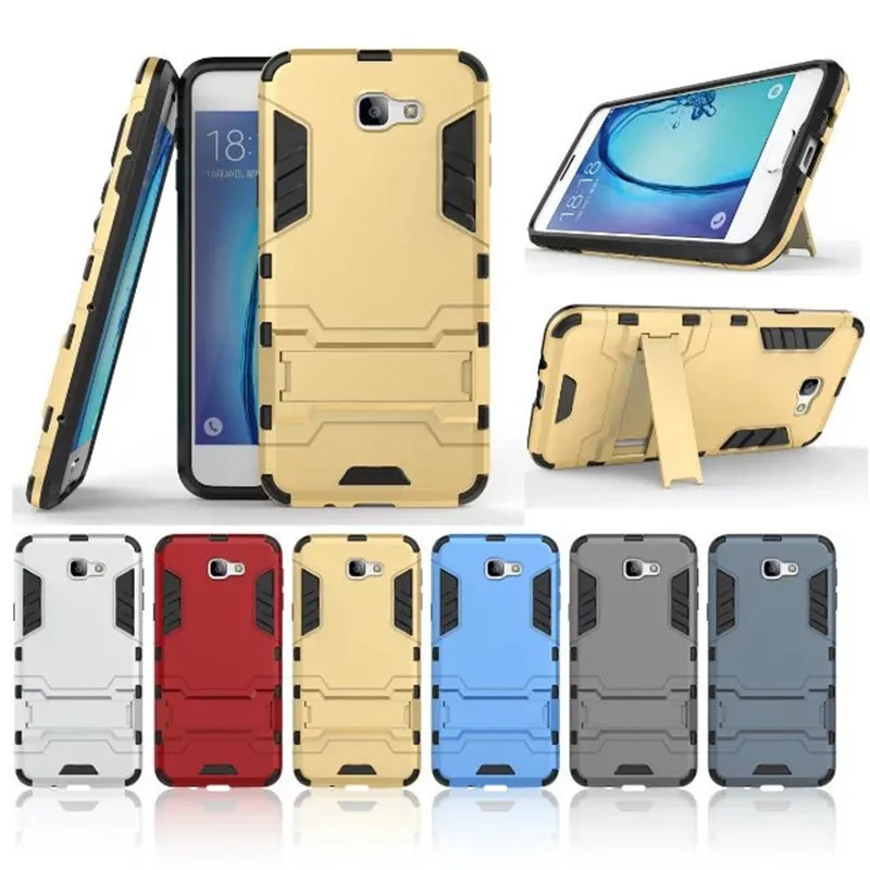 

Hybrid two in one Case capinha For Samsung Galaxy J7 Prime On7 2016 Cover Hard PC And TPU Back Armor bracket Mobile Phone Case