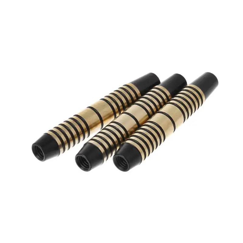 

New 3pcs Black Copper Dart Barrels For Soft/Steel Tip Dart 49mm 16g With 2BA Thread