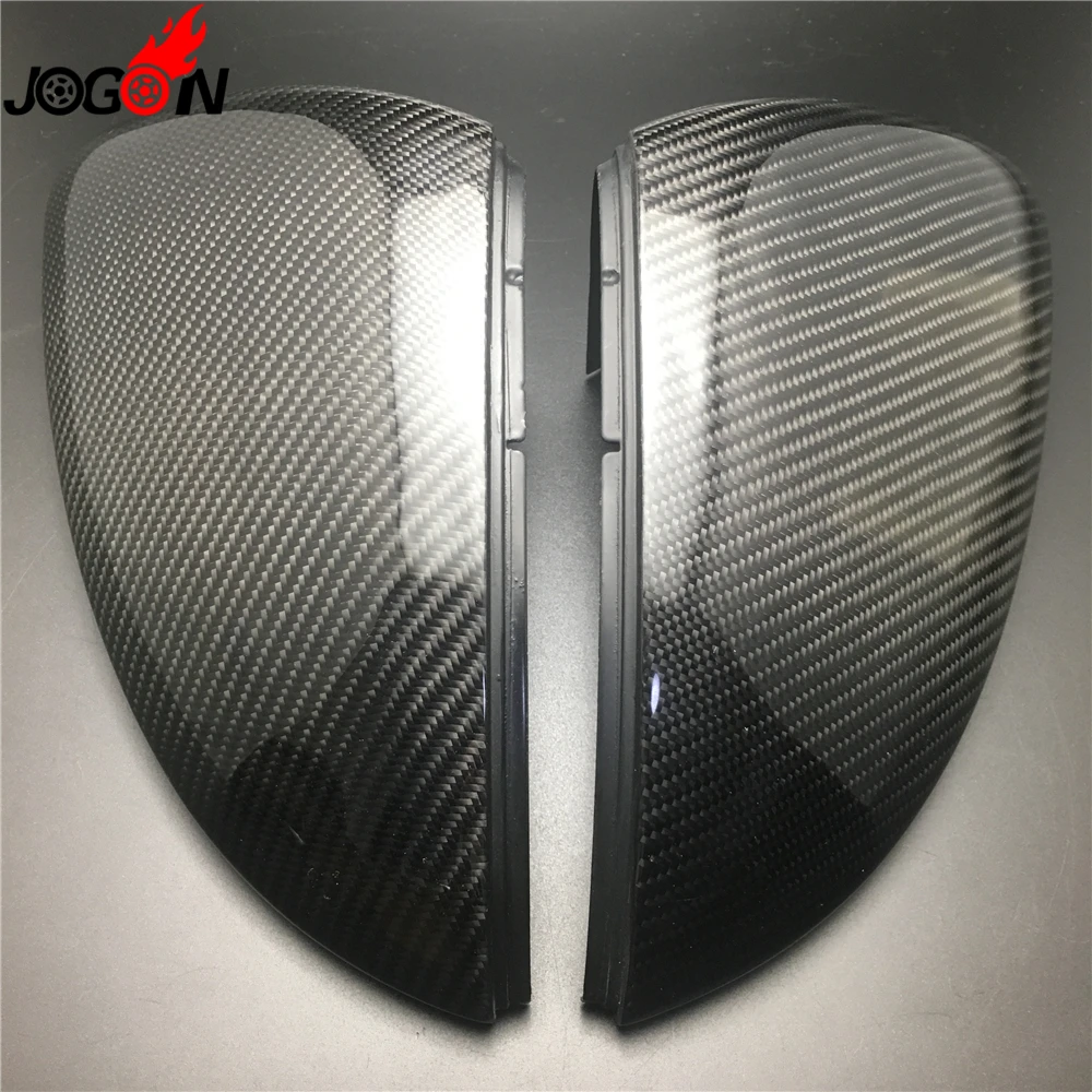 Carbon Fiber For VW Golf 7 MK7 R GTI VII 2013 2014 2015 2016 2017 Car Side Rear View Rearview Back Mirror Cover Replacement carbon fiber front headlight cover eyelid eyebrow for vw golf 7 mk7 2014 2015 a style