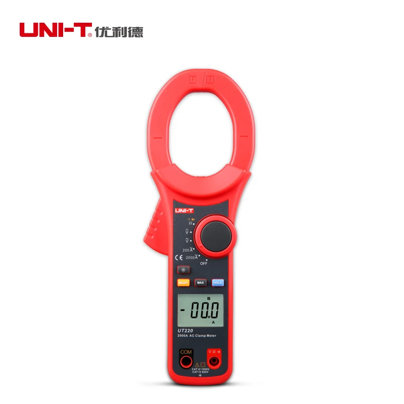UNI-T UT220 2000A ЖК-дисплей Цифровой Токоизмерительные True RMS измерения мультиметры Авто