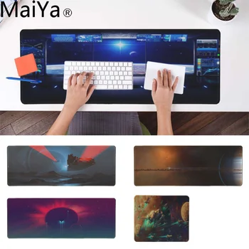 

MaiYa Beautiful Anime Spaceship Beautiful Anime Mouse Mat Rubber Mouse Durable Desktop Mousepad