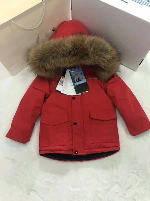 Г., зимняя куртка детские куртки-пуховики Высококачественная пуховая куртка для мальчиков и девочек, однотонная, для отдыха, 85 до 145 см