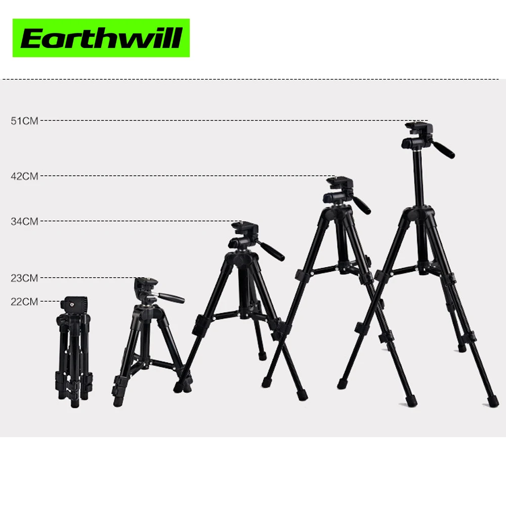 50 см портативный штатив для цифровой камеры три Одноместный микро мобильный Телескопический штатив для селфи штатив для камеры