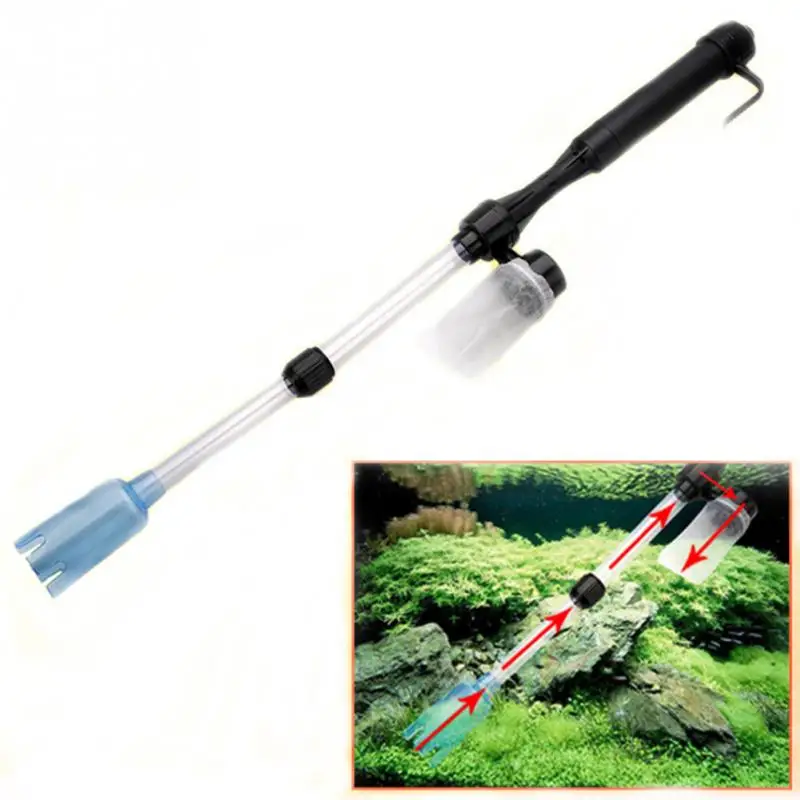 Aquarium Water Filter Cleaner Battery Syphon Operated Fish Tank Vacuum