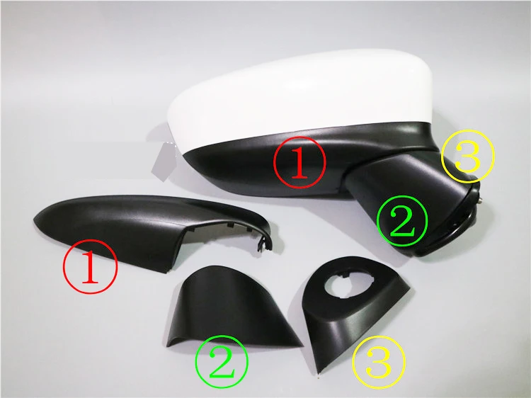

RearView Door Mirror Side Mirror Light Glass Frame Shell Folding Motor Parts for Mazda 6 ATENZA MK3 12-16
