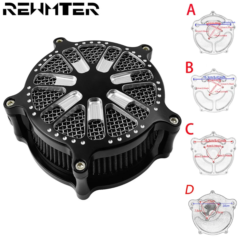 Grey Air Filter Motorcycle CNC Intake System Kit Cleaner For Harley Touring 2017 Up Softail 2018 XL Sportster 2004-19 |