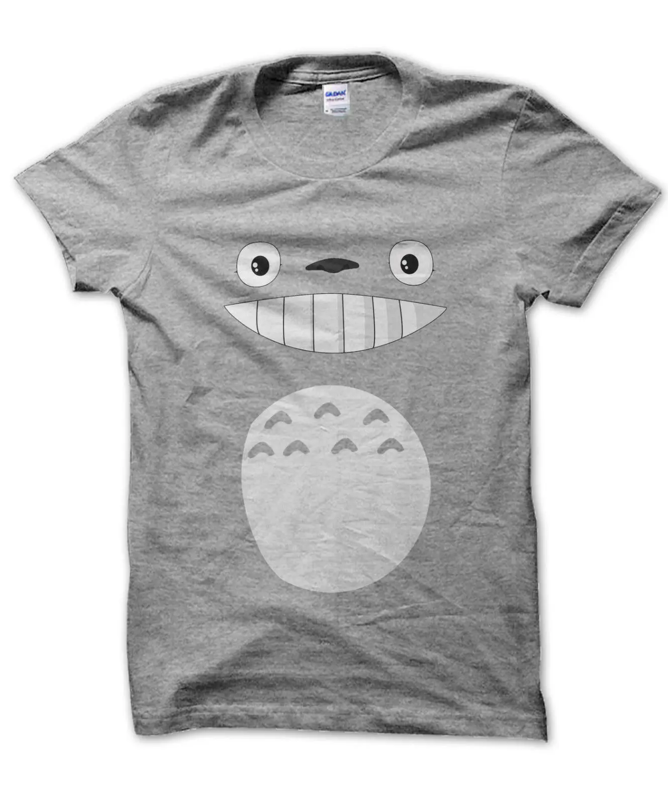

Totoro Face and Body Unisex T-shirt Studio Ghibli Cute Present Anime Gift Men 2019 Summer Round Neck Men'S T Shirt