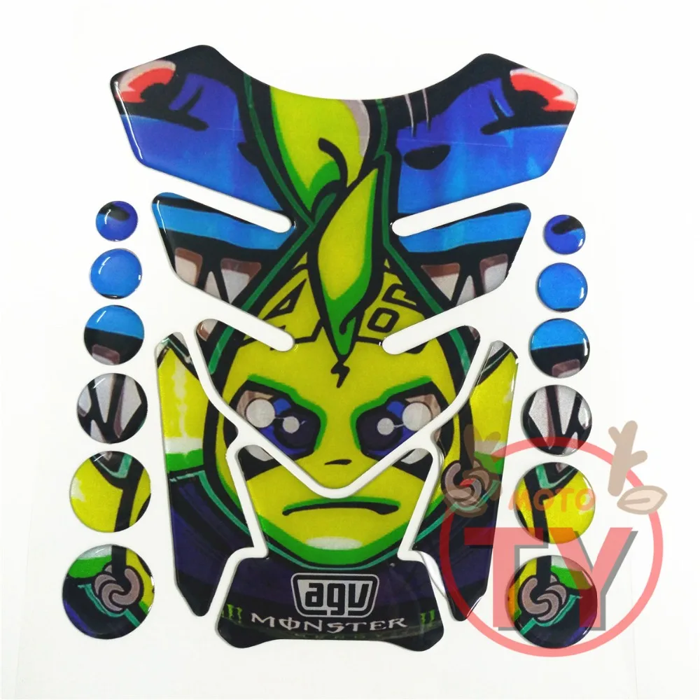 3D Motorcycle For KTM 1290 390 SUPERDUKE ADVENTURE supreme sticker Raised Fuel Tank Pad Fish Bone Protector Decal Pad Filler GS