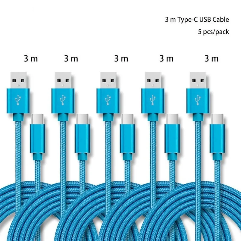 5pcs 3m type c blue