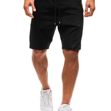 MarKyi Новые однотонные шорты на шнурке мужские большие размеры мужские летние шорты хорошего качества мужские карго шорты