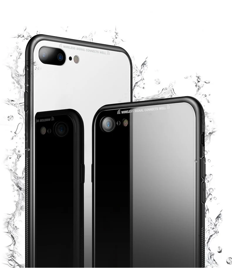 New 2pcs Msvii for iphone 7 case glossy Full Cover Case For iPhone x 6