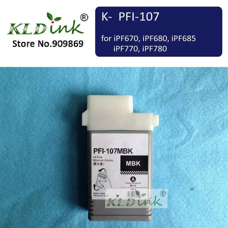 PFI 107MBK Pigment Matte Black Ink Tank for imagePROGRAF iPF670 Printer ...