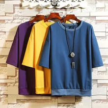 Casual Men's Clothing Tops& Tees T-Shirts Plus Asian Sizes M-4XL 5XL Summer Short Sleeves Brand Tshirt