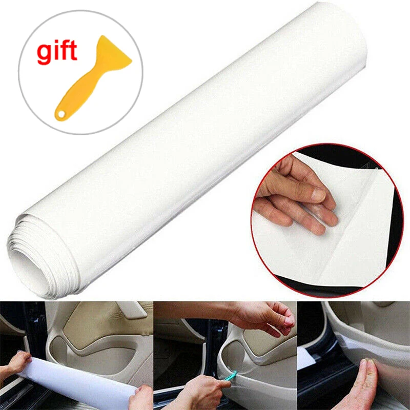 

Clear Car Door Sill / Edge Paint Anti-Scratch Protector Film Vinyl Sheets DIY AU