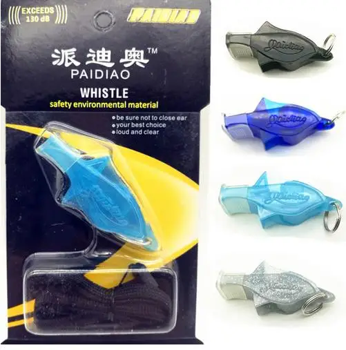 

Free shipping PAIDIAO Dolfin Whistle With Lanyard Soccer Football Basketball Hockey Sports Whistle