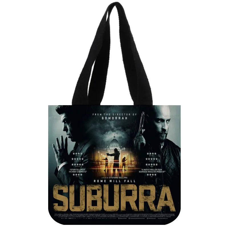 

Tote Bag Custom Suburra Reusable Handbag Women Shoulder Cloth Cotton Canvas Shopping Bags Customize Your Images