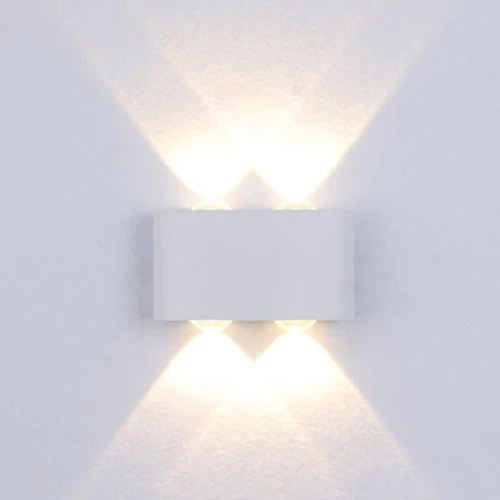 QLTEG светодиодный настенный светильник современный бра лампа 6 Вт 12 Вт 18 Вт светодиодный настенный светильник водонепроницаемый лестничный светильник для спальни открытый светильник ing Крытый - Цвет абажура: 12W White wall lamp