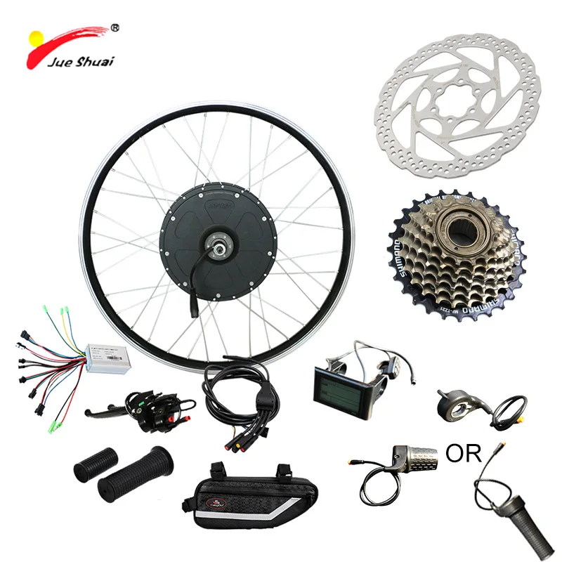 

JS 48V 1000W Electric Bike Kit for Mountain Bike LCD 26" 700C 48V 1000W Hub Motor Electric Motor for Bicycle Free Shipping CE