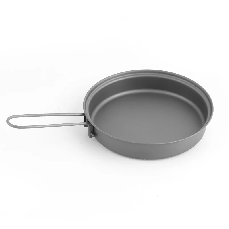 

TOAKS PAN-145 Ultralight Titanium Frying Pan With Folding Handle Outdoor Camping Cookware 71g D145mm