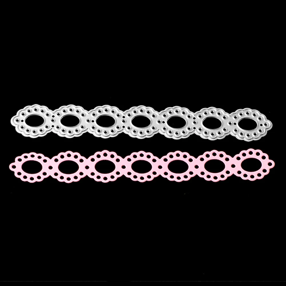 

DIY Craft Dies Bracelet Frame Cutting Dies for Scrapbooking Metal Stencil Embossing New Paper Card Decorative Template 15cm*2.3c