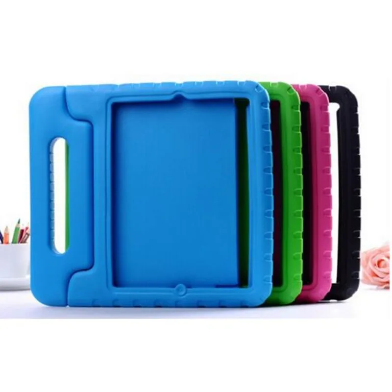 For Apple iPad 2 3 4 EVA Foam Shockproof Case for iPad2 ipad3 ipad4 Funda Coque Children Kids Handle Stand Protective Cover