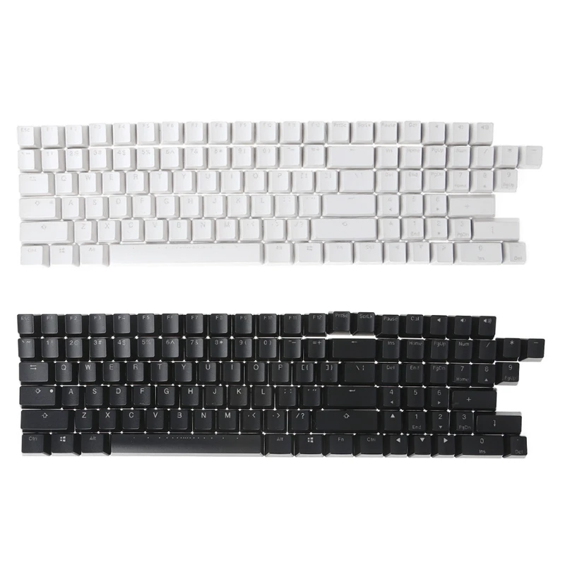 

ABS Double Shot 108 Shine Through Translucent Backlit keycaps OEM Profile