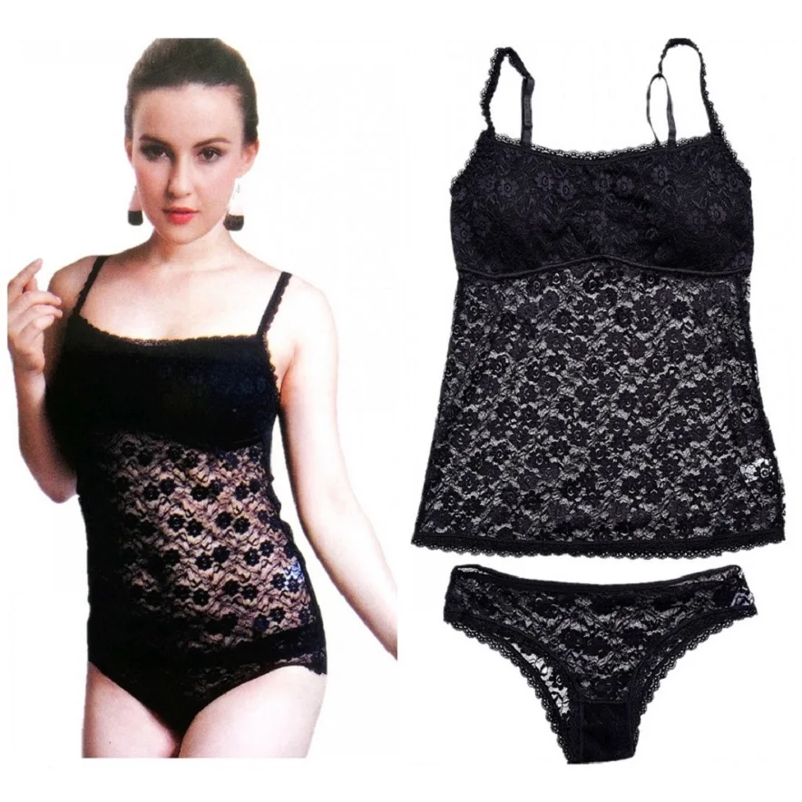 

Full Lace Coverage 40-60kg Women Sexy Sleepwear Nightgown Nightwear Top & Brief Set Girls Sleepshirts Home Clothes H209