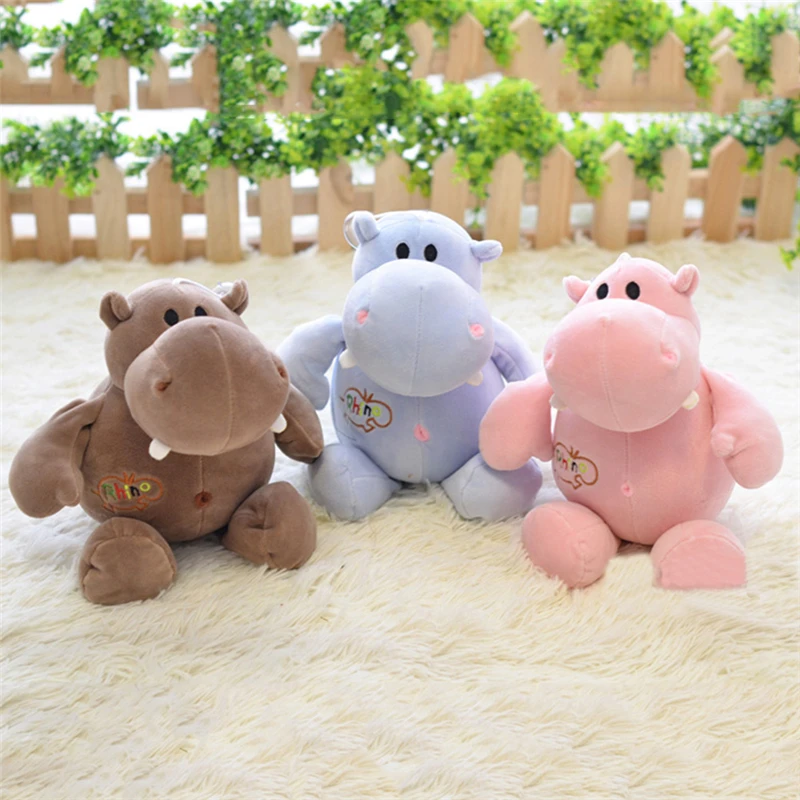 3 Styles Soft Side Stretch Hippo Dolls Baby Toys Stuffed Soft Doll Baby