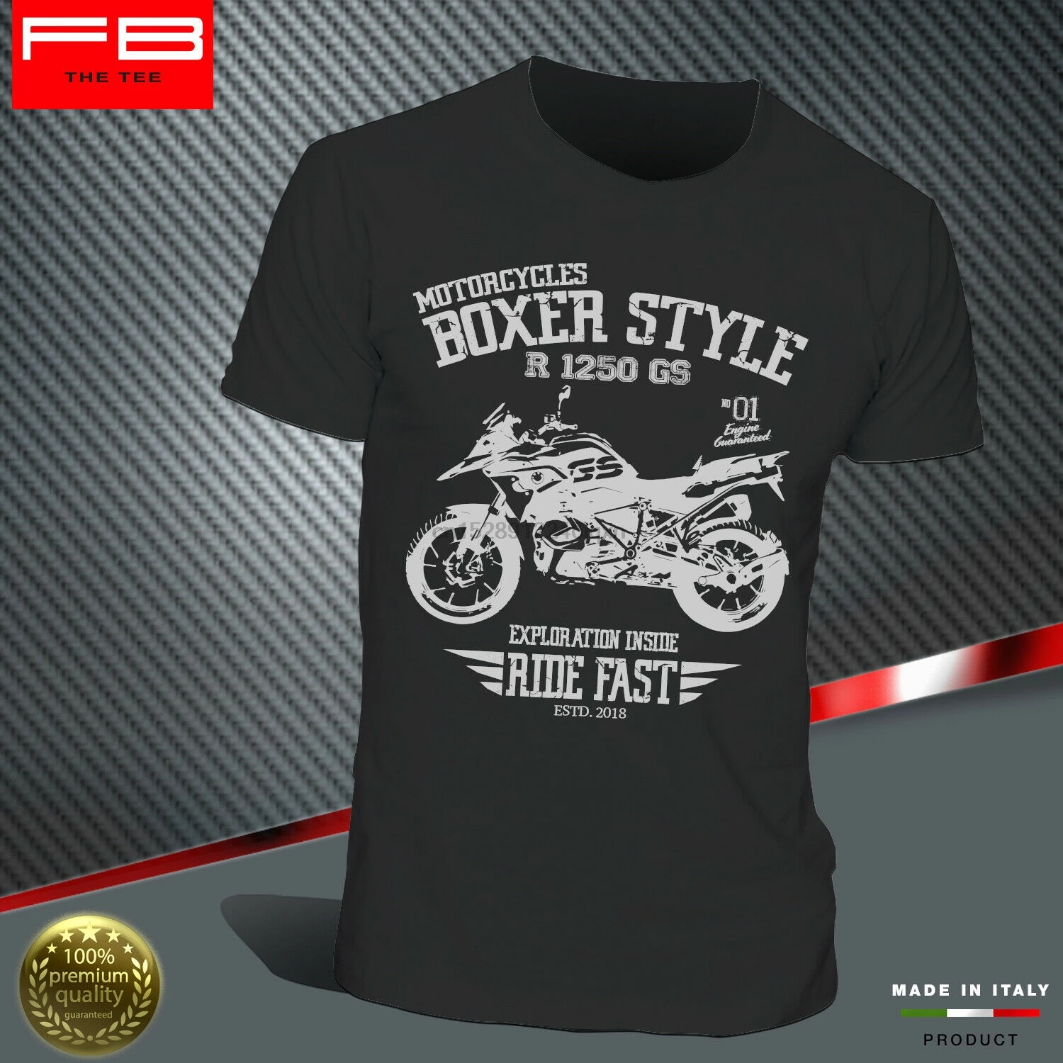 

T-Shirt R1250 Gs Hp Exclusive Adventure Boxer Style Engine Motorrad Newest 2019 Men Fashion O-Neck Brand Men Tee Shirt