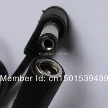 22AWG 5 шт. 5,5x2,1 мм/5,5*2,1 разъем питания постоянного тока кабель-удлинитель для женщин на обоих концах для подключения внешних устройств в форме буквы L шнур 1,5 метр/4.5ft