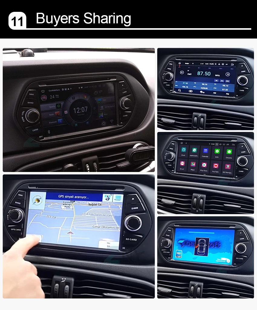 Cheap 7" HD Android 8.1 Car GPS Stereo For Fiat Tipo Egea 2015 2016 2017 Auto DVD Radio FM RDS WiFi Audio Video Player Backup Camera 12