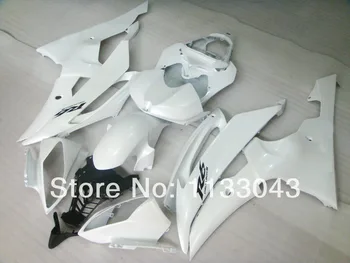 

7gifts+ Glossy white fairing set for R6 Yamaha YZF-R6 08-09 YZF R6 08 09 YZF 600 R6 2008 2009 pre_drilled ABS fairing kit #99s