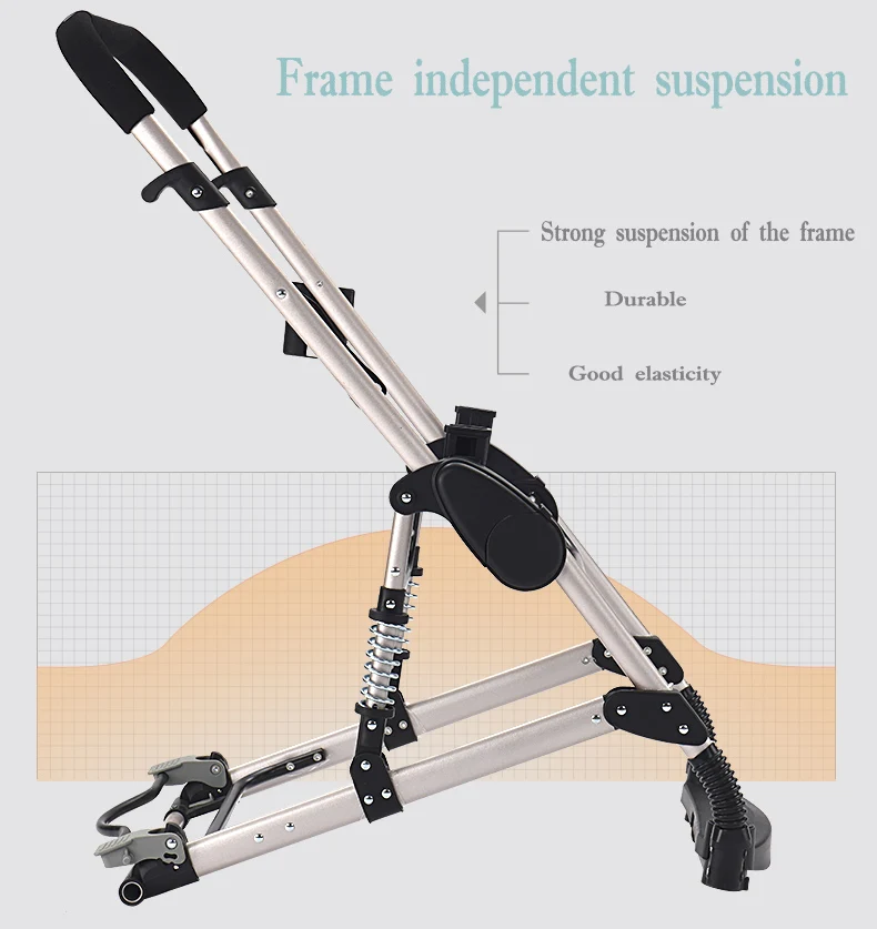 Discount Baby carriage stroller 2 in 1/3 in 1 Multi-functional can sit High landscape stroller Two-way shock folding stroller Free shipping 10