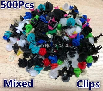 

500x Mixed Bumper Rivet Retainer Fastener Push Engine Cover Clips For Toyota Brevis Caldina Cami Aygo Belta Blade Avensis Camry