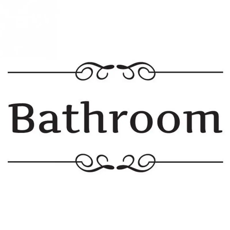 Bathroom shower room toilet door Entrance Sign stickers decoration wall decals For Shop Office Home Cafe Hotel Bathroom shower room toilet door Entrance Sign stickers decoration wall decals For Shop Office Home Cafe Hotel