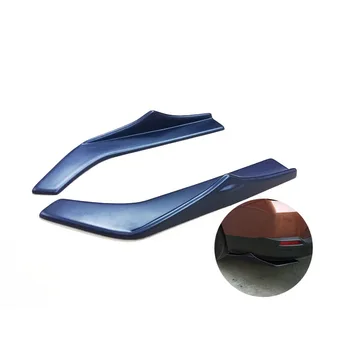 

1Pair Universal Black Car Bumper Spoiler Rear lip Canard Diffuser wrap angle splitters Decorative Scratch Resistant Winglet