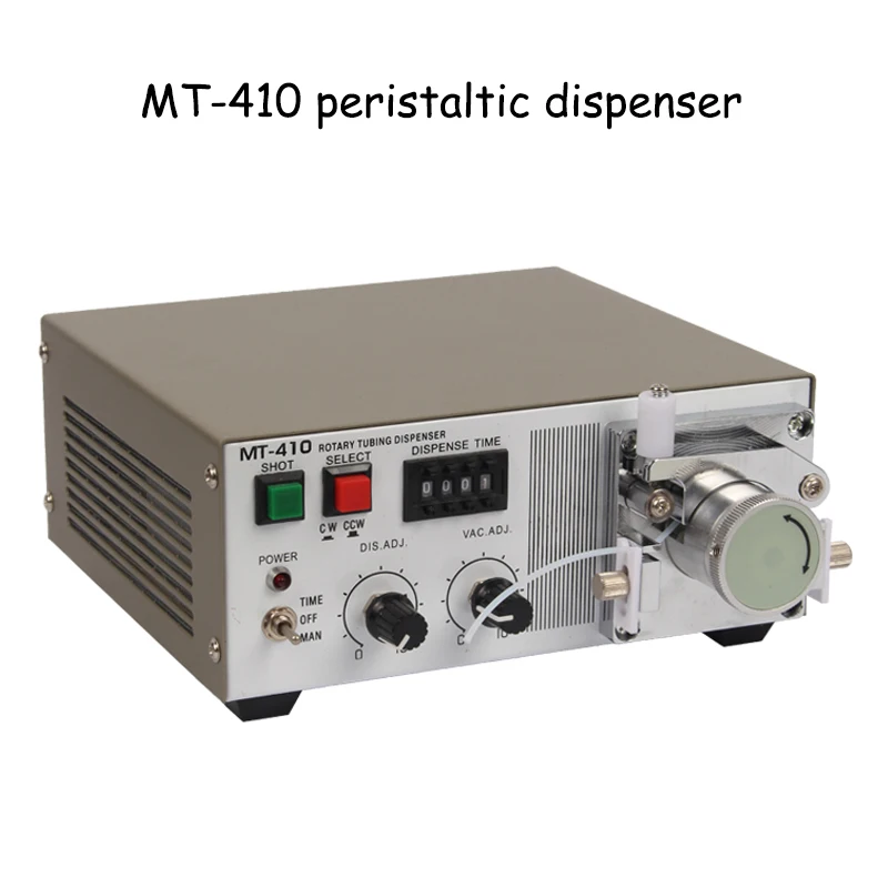 Роторный диспенсер для труб Перистальтический диспенсер для клея с функцией всасывания диспенсер жидкости MT-410