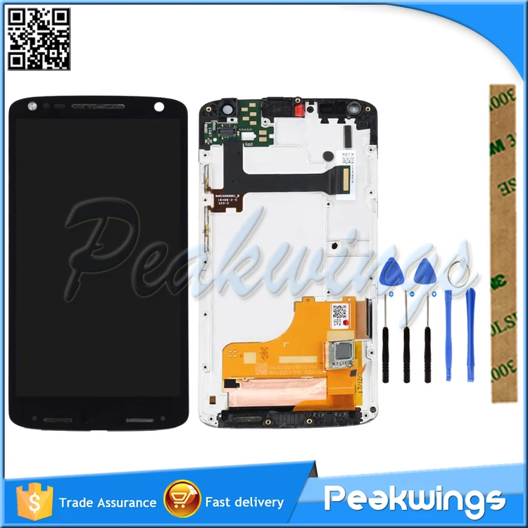 

100% Tested LCD Display For Motorola Moto XT1585 LCD Screen With Touch Sensor Assembly With Frame