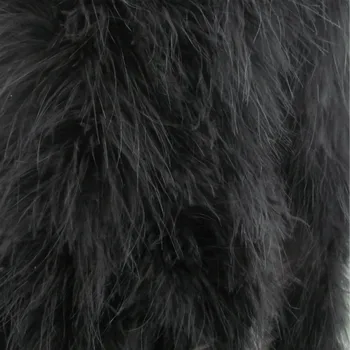 

Free shipping 10meters black color marabou feather boa 25gram/pc