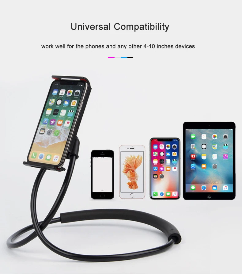 Fimilef Flexible Mobile Phone Holder Hanging Neck Lazy Necklace Bracket Smartphone Holder Stand For iPhone Xiaomi Huawei (10)