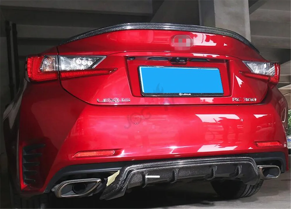 

Spoiler Carbon Fiber Rear Trunk Spoiler Black Finish For Lexus RC200 300 350 RC F SPORT 2014-2019
