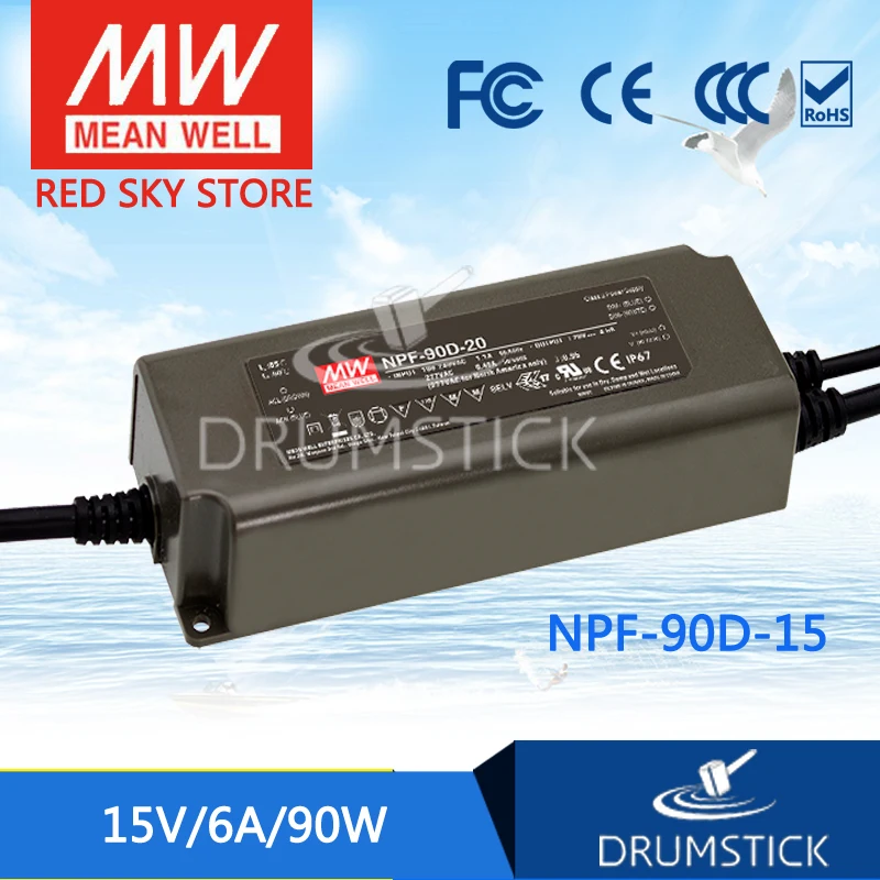 

MEAN WELL NPF-90D-15 15V 6A meanwell NPF-90D 15V 90W Single Output LED Switching Power Supply