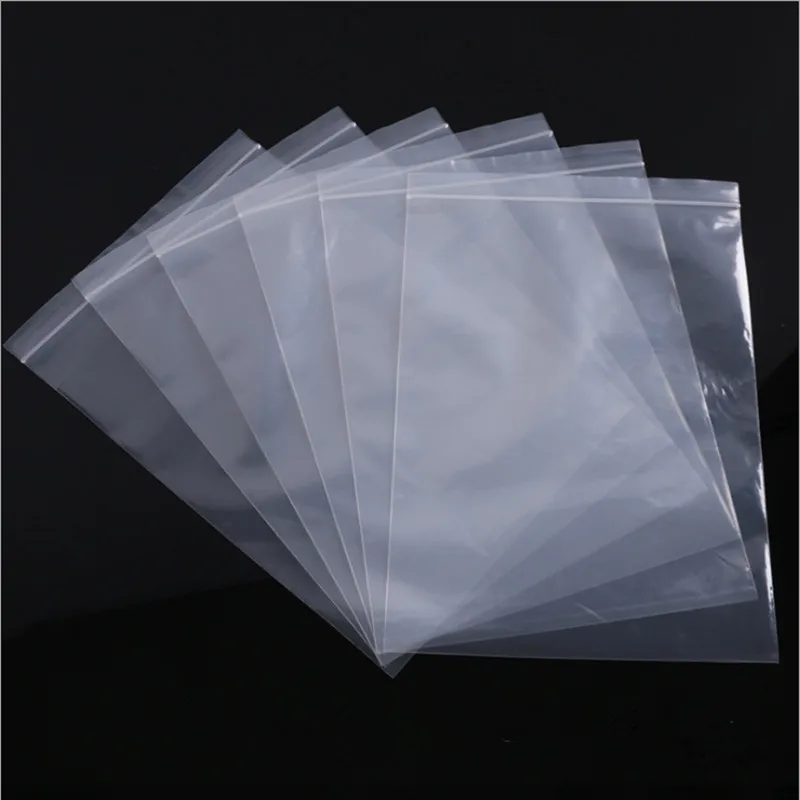 Heavy-Duty Various Sizes Reclosable Plastic Packaging Bags Zip Lock Plastic Bags Zipper Clear Zip lock bags(pack of 100)
