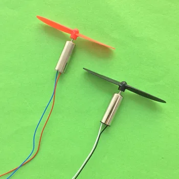 

2pcs K153Y DC3.7V 720 7*20MM Mini Model Helicopter Coreless DC Motor 55mm Propeller Mini Great Torque High Speed Motor