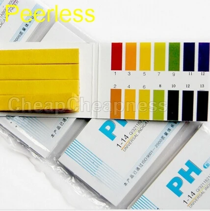 

Peerless 80 Strips 1-14 PH Paper Full Range Analyzers Test Paper Strips Chemistry Teaching Supplies
