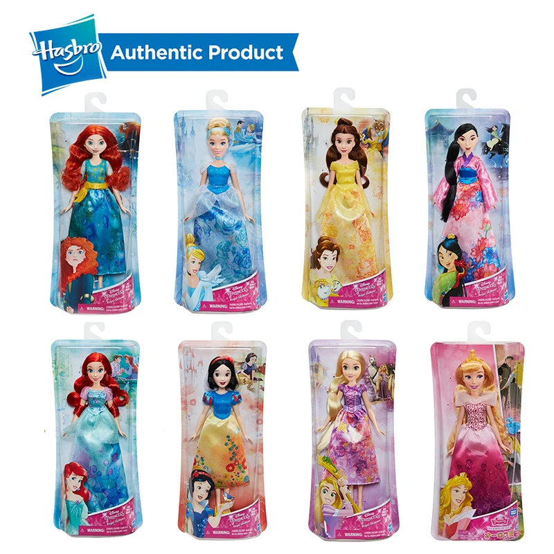 Hasbro disney Princess 11 дюймов Королевский Шиммер Мулан Белль Ариэль Синди Эльза Анна малыш девочки игрушка кукла Коллекция Модель подарок на день рождения