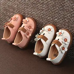Весна Осень цветы для маленьких девочек малышей обувь первые ходунки детские кроссовки Милая принцесса детская обувь для танцев из