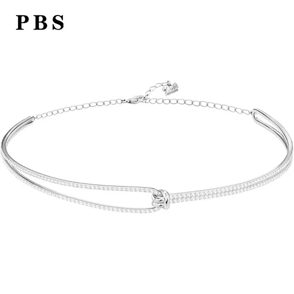 

PBS Original Copy High Quality 1:1 Exquisite Czech Diamond Necklace With Logo Free Of Charge Wholesale Manufacturers