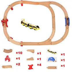 Стандартный набор поездов деревянная железная дорога TrackMaster игрушки деревянная железная дорога железнодорожные аксессуары-расширение